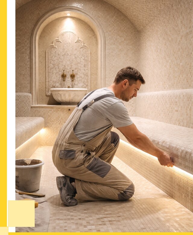 Отделка хамамов под ключ в Когалыме от 5686 р. | ЭриданКгл