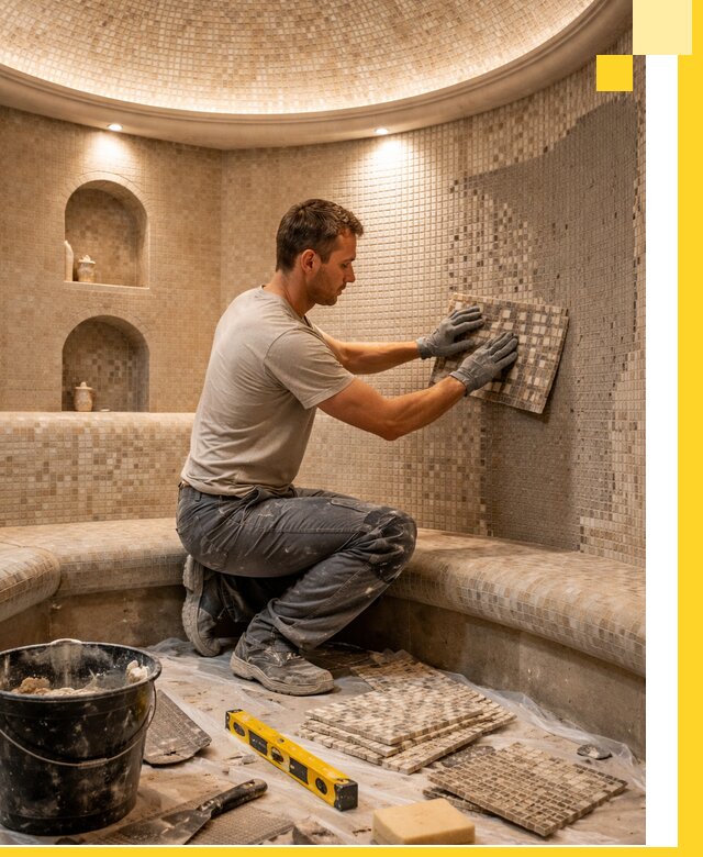 Устройство и монтаж домашнего хамама под ключ в Когалыме