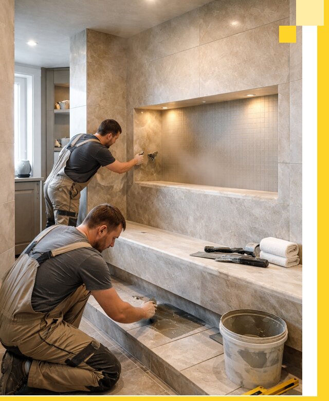 Профессиональное строительство хамама в квартире в Когалыме