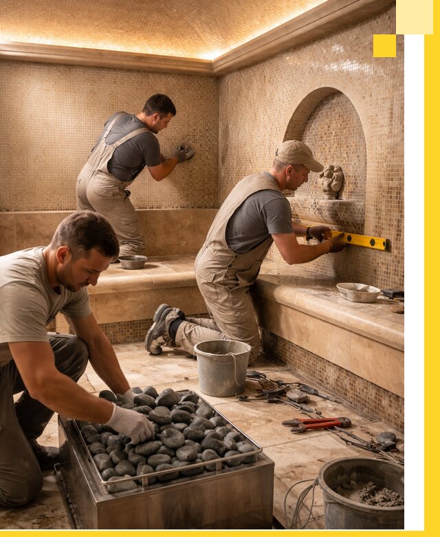 Проектирование и строительство хамама и сауны в Когалыме