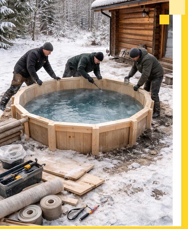 Изготовление и установка ледяных купелей под ключ в Когалыме