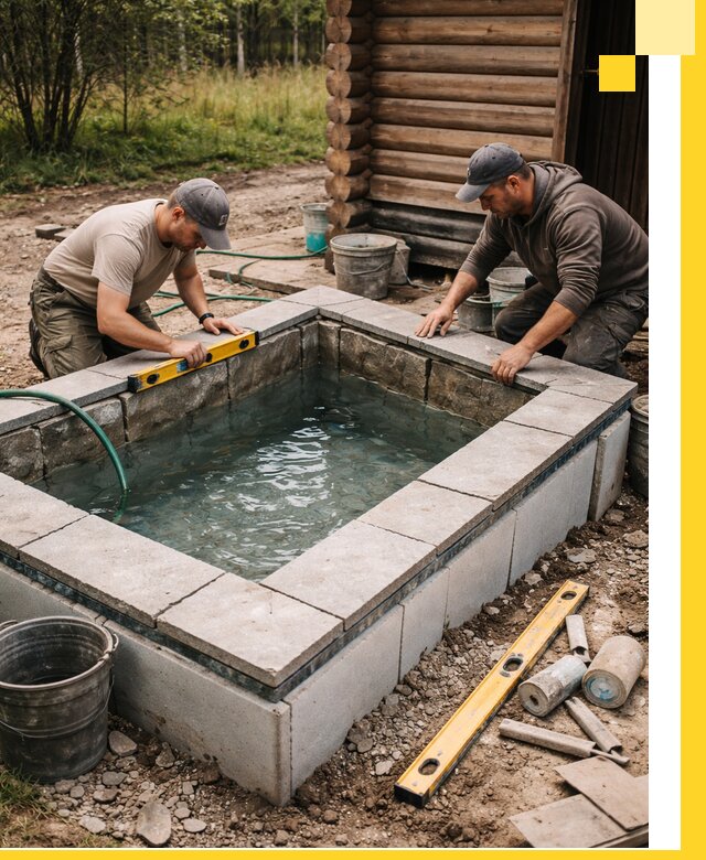 Изготовление и установка холодных купелей под ключ в Когалыме